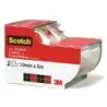 Scotch Crystal Pack de 2 Cintas Adhesivas Invisible - Supertransparente - 19mm x 6m - Color Blanco | Ahorro Imprimiendo