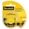 Scotch Cinta Adhesiva de Doble Cara en Dispensador 12mmx6.3m - Adhesivo Permanente - Multiples Usos - Practico Dispensador - 710