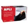 Apli Office Porta Cinta para Rollos de 33mm - Cuchilla Metalica Dentada - Facil de Usar - Resistente y Duradero - Color Negro |