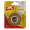 Apli Cinta Adhesiva Doble Cara 30mm x 10m - Facil de Cortar y Aplicar - Adhesion Fuerte y Duradera - Transparente | Ahorro Impri