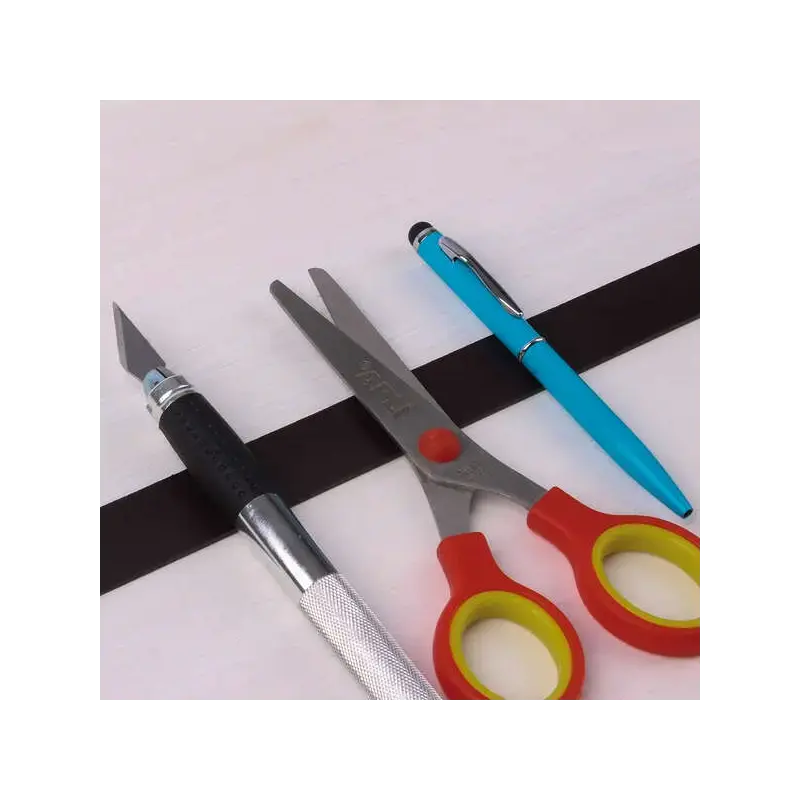 Apli Cinta Adhesiva Magnetica 19mm x 1m - Facil de Cortar y Pegar - Ideal para Manualidades y Organizacion - Negra | Ahorro Impr