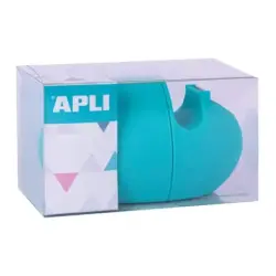 Apli Nordik Collection Dispensador de Cinta Adhesiva para Rollos 19mmx33m - Textura Suave y Tacto Agradable - Colores Aleatorios