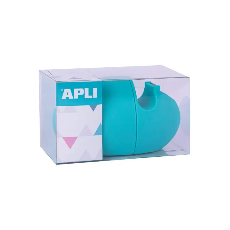 Apli Nordik Collection Dispensador de Cinta Adhesiva para Rollos 19mmx33m - Textura Suave y Tacto Agradable - Colores Aleatorios