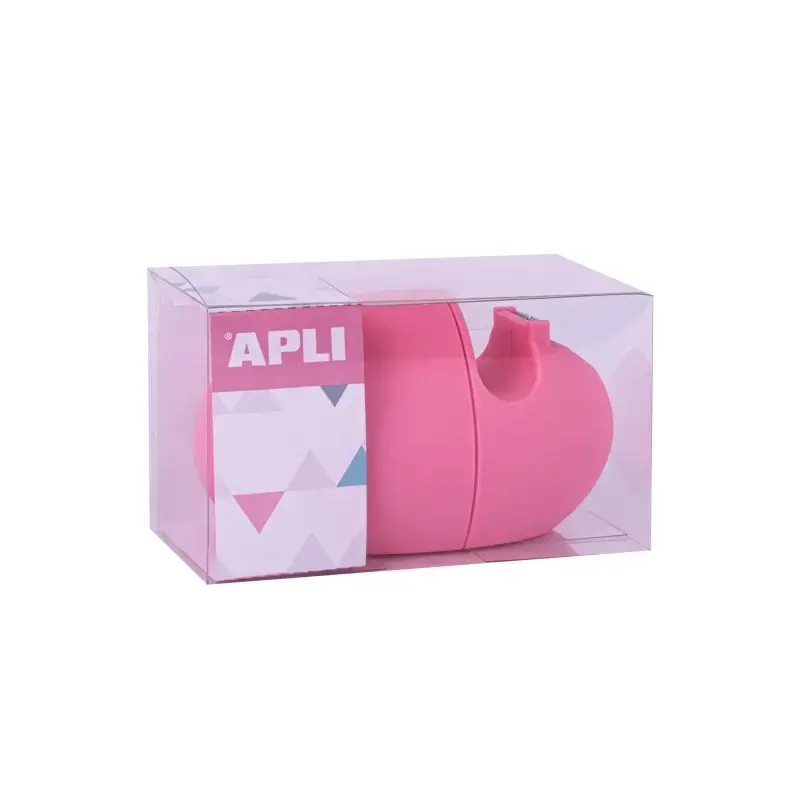 Apli Nordik Collection Dispensador de Cinta Adhesiva para Rollos 19mmx33m - Textura Suave y Tacto Agradable - Colores Aleatorios