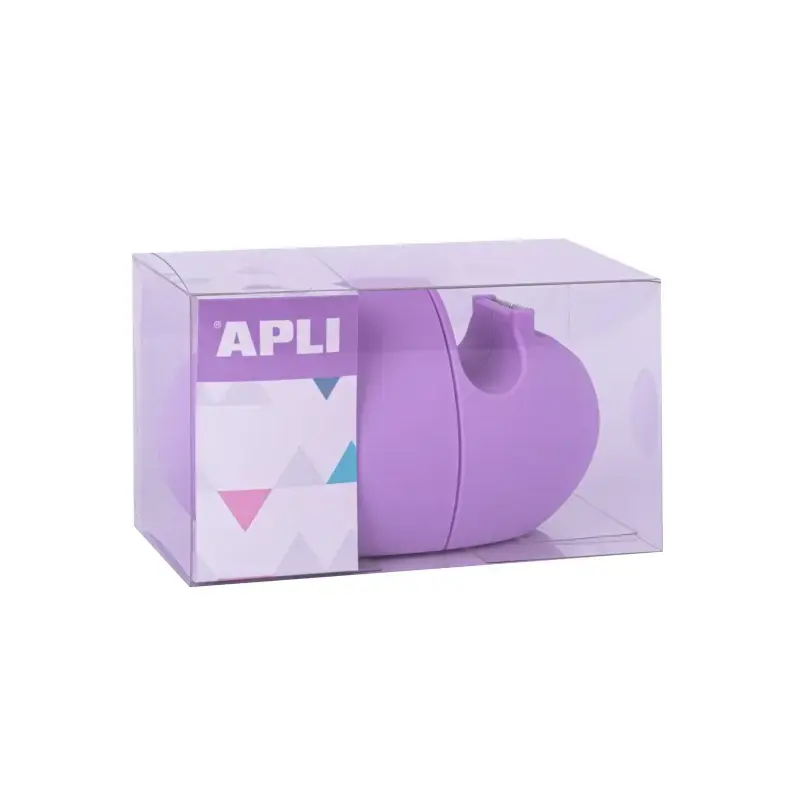 Apli Nordik Collection Dispensador de Cinta Adhesiva para Rollos 19mmx33m - Textura Suave y Tacto Agradable - Colores Aleatorios