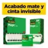 Scotch Magic Pack Ahorro de 8 Rollos de Cinta Adhesiva Invisible 19mm x 33m - Color Transparente | Ahorro Imprimiendo