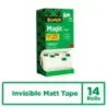 Scotch Magic Pack Ahorro de 14 Cintas Adhesivas Invisibles 19mm x 33m - Color Transparente | Ahorro Imprimiendo