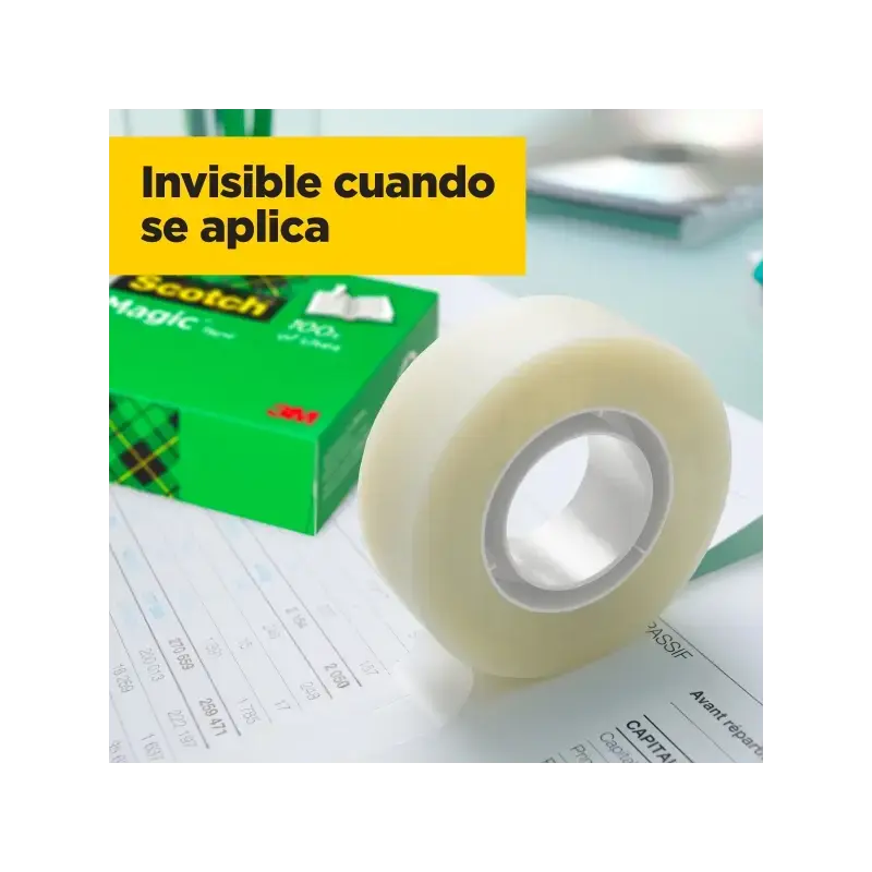 Scotch Magic Pack Ahorro de 14 Cintas Adhesivas Invisibles 19mm x 33m - Color Transparente | Ahorro Imprimiendo