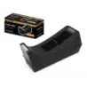 Ingraf Portarrollos Pr1 - Cuerpo de Plastico Abs - Base de Caucho Antideslizante - Cuchilla de Acero - Color Negro | Ahorro Impr