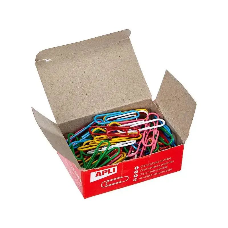 Apli Pack de 100 Clips nº2 32 mm - Colores Surtidos | Ahorro Imprimiendo