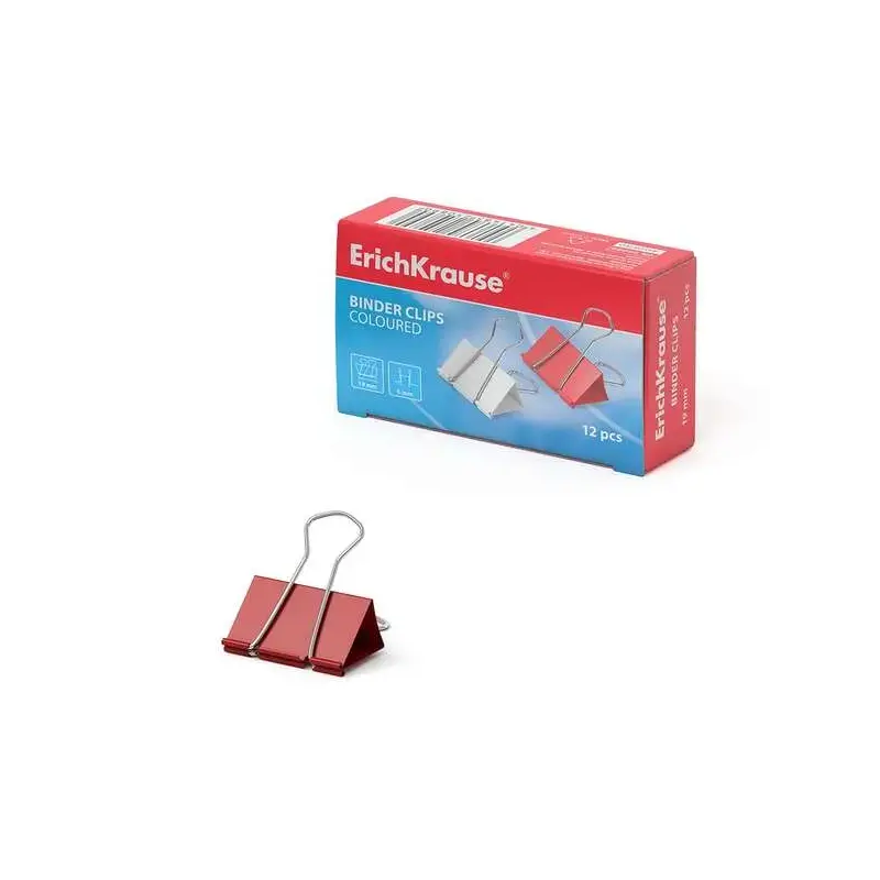 Erichkrause Pinzas para Papeles de Colores - 19mm - Resistencia Mejorada - Capacidad Hasta 70 Hojas - Color Metalico | Ahorro Im