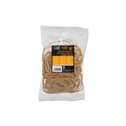 Ingraf Bolsa de 100gr de Gomas Elasticas 180mm - Alta Calidad - 70% Caucho - Gran Resistencia y Elasticidad - Color Marron | Aho