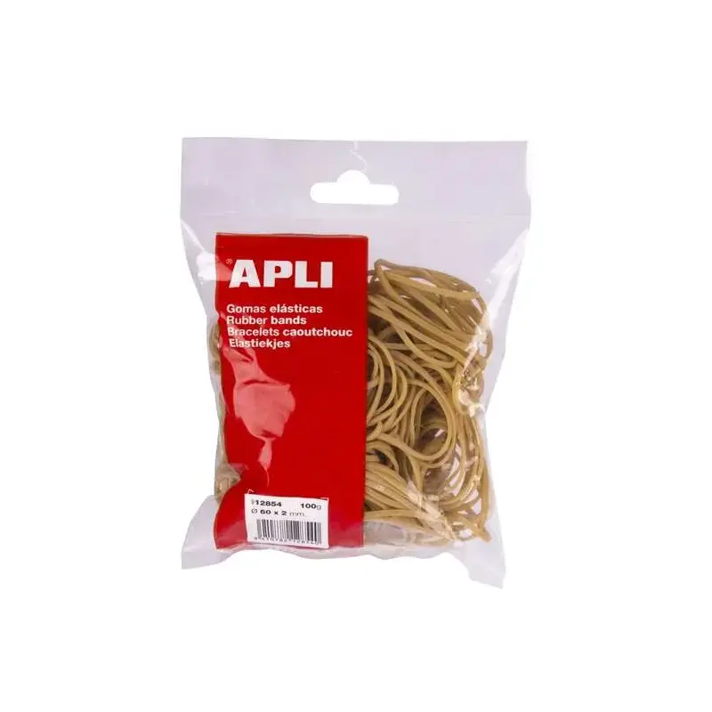 Apli Gomas Elasticas Ø 60 x 2 mm - Alta Calidad - Bolsa con 100g | Ahorro Imprimiendo