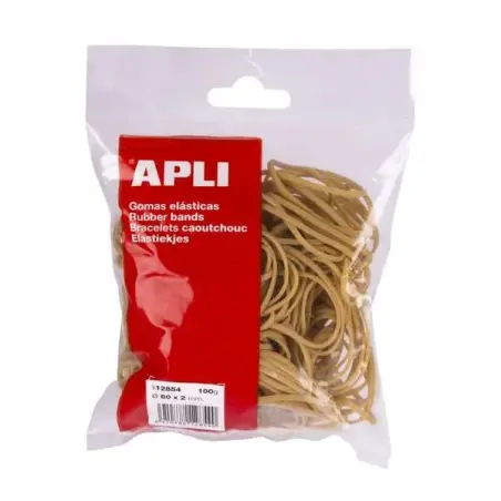 Apli Gomas Elasticas Ø 60 x 2 mm - Alta Calidad - Bolsa con 100g | Ahorro Imprimiendo