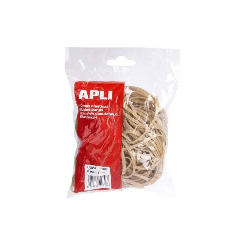 Apli Gomas Elasticas Ø 160 x 3 mm - Alta Calidad - Bolsa con 100g | Ahorro Imprimiendo