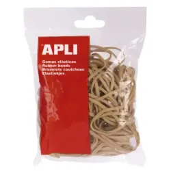 Apli Gomas Elasticas Ø 200x3 mm - 100g - 70% Caucho Natural - Gran Elasticidad y Resistencia | Ahorro Imprimiendo