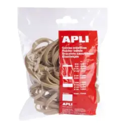 Apli Gomas Elasticas de Caucho Natural - Ø 160 x 5mm - Gran Elasticidad y Resistencia - Contenido 100 G | Ahorro Imprimiendo