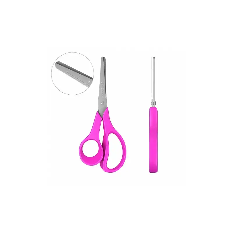 Erichkrause Joy Ergo Tijeras de Acero Inoxidable 14cm - Extremos Redondeados - Resistente a la Corrosion - Mangos Ergonomicos -