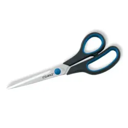 Dahle 54408 Office Comfort-Grip Tijeras de Acero Templado 20cm - Hojas Afiladas - Mangos Revestidos de Goma | Ahorro Imprimiendo