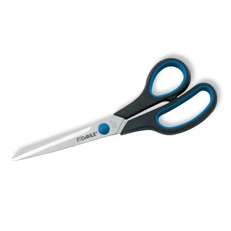 Dahle 54408 Office Comfort-Grip Tijeras de Acero Templado 20cm - Hojas Afiladas - Mangos Revestidos de Goma | Ahorro Imprimiendo
