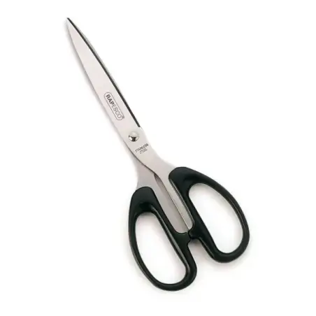 Rapesco Essential Tijeras de Acero Inoxidable 21cm - Mangos Ergonomicos - Aptas para Diestros y Zurdos - Color Negro | Ahorro Im