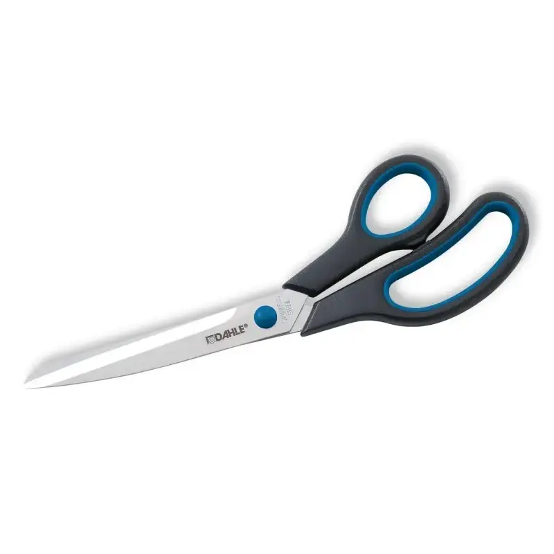 Dahle 54410 Office Comfort-Grip Tijeras de Acero Templado 25cm - Hojas Afiladas - Mangos Revestidos de Goma | Ahorro Imprimiendo