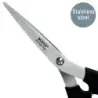 Leitz Tijeras de Acero Inoxidable 16.5cm - Ideales para Casa, Colegio, Oficina - Color Negro | Ahorro Imprimiendo