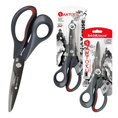 Erichkrause Santoku Multifuncional 3 en 1 Tijeras 20.5cm - Permite Cortar Facilmente Cordeles, Cuerdas, Alambres y Tallos de Pla