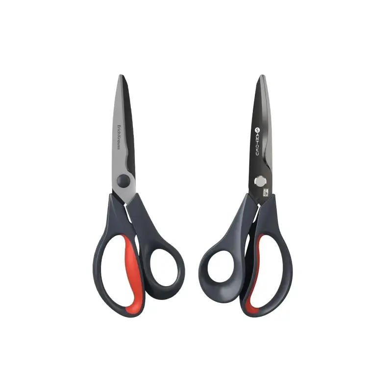 Erichkrause Santoku Multifuncional 3 en 1 Tijeras 20.5cm - Permite Cortar Facilmente Cordeles, Cuerdas, Alambres y Tallos de Pla