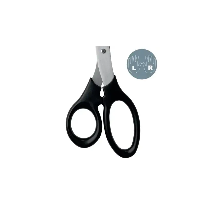 Leitz Tijeras de Acero Inoxidable 20cm - Agarre Ergonomico - Color Negro | Ahorro Imprimiendo