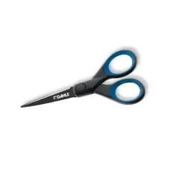 Dahle 54305 Office Titanium Tijeras de Acero Templado 13cm - Recubiertas de Titanio - Revestimiento Antiadherente - Mangos Reves