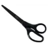 Leitz Quality Tijeras de Acero Inoxidable 18cm - Revestimiento de Titanio - Antiadherentes - Agarre Ergonomico - Color Negro | A