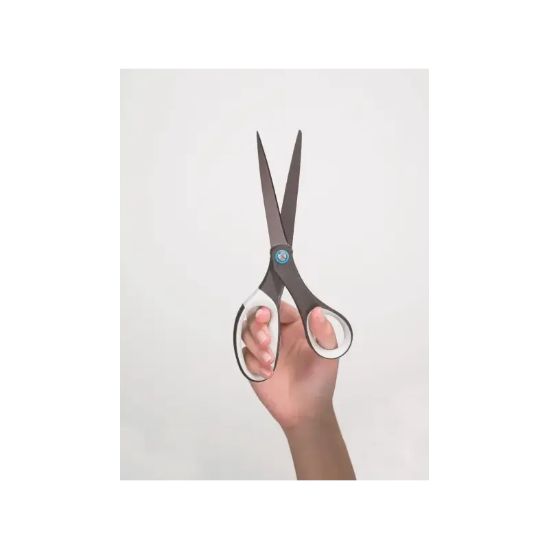 Scotch Tijeras de Titanio 20cm - Antiadherentes - Mango Ergonomico Tacto Suave - Color Blanco/Negro | Ahorro Imprimiendo