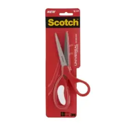 Scotch Tijeras Universales 18cm - Acero Inoxidable - Mango Ergonomico - Color Rojo | Ahorro Imprimiendo
