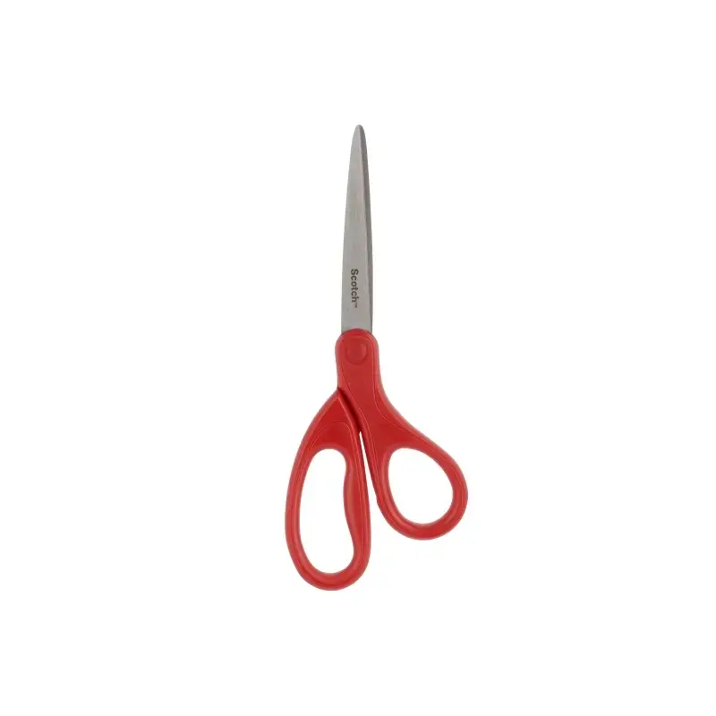 Scotch Tijeras Universales 18cm - Acero Inoxidable - Mango Ergonomico - Color Rojo | Ahorro Imprimiendo