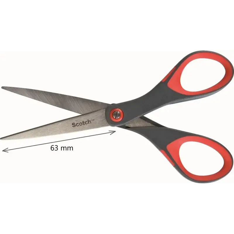 Scotch Tijeras de Precision - 18cm - Color Negro/Rojo | Ahorro Imprimiendo