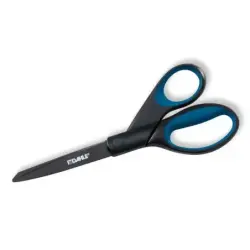 Dahle 54308 Office Titanium Tijeras de Acero Templado 20cm - Recubiertas de Titanio - Revestimiento Antiadherente - Mangos Reves