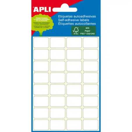 Apli Etiquetas Minibolsa Blancas Ø 13.0mm 6 Hojas | Ahorro Imprimiendo