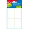 Apli Etiquetas Minibolsa Blancas 34.0 x 53.0mm 6 Hojas | Ahorro Imprimiendo