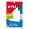 Apli Pack de 280 Etiquetas Permanentes 13x40mm - Aptas para Escritura Manual - Color Blanco | Ahorro Imprimiendo