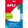 Apli Pack de 10 Etiquetas 105x149mm - Adhesivo Permanente - Cantos Romos - Color Blanco | Ahorro Imprimiendo