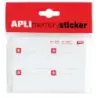 Apli Memory Sticker Pack de 140 Etiquetas Especial para Congelar 50x30mm - 35 Hojas x 4 Etiquetas - Cantos Romos - Adhesivo Remo