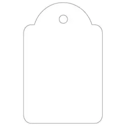 Apli Etiquetas Colgantes Blancas 28 x 43mm 100 U. | Ahorro Imprimiendo