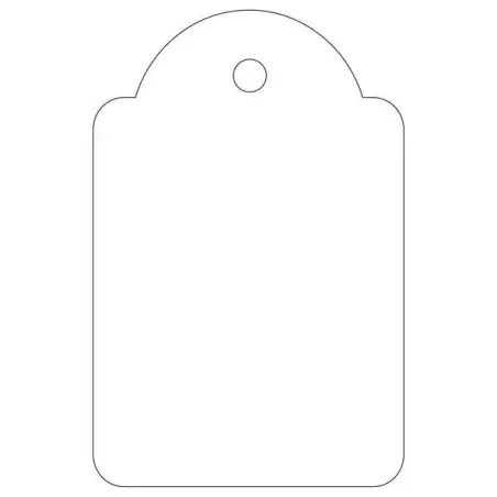 Apli Etiquetas Colgantes Blancas 28 x 43mm 100 U. | Ahorro Imprimiendo