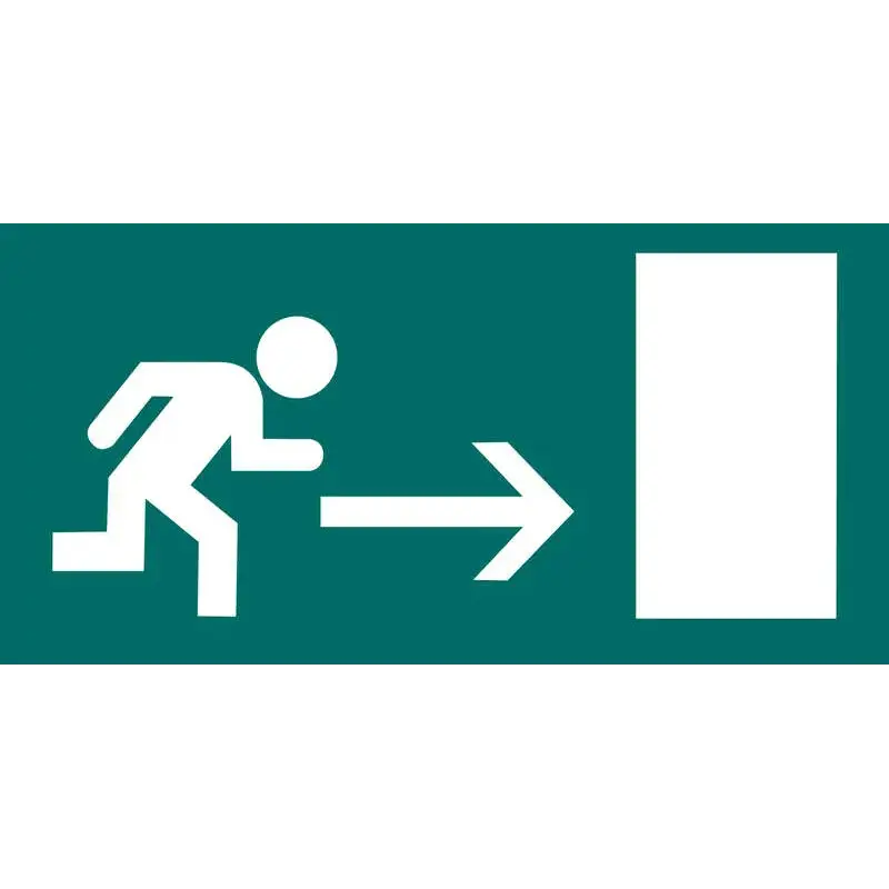 Apli Etiqueta Señalizacion Salida Emergencia Derecha 1 U. | Ahorro Imprimiendo