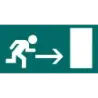 Apli Etiqueta Señalizacion Salida Emergencia Derecha 1 U. | Ahorro Imprimiendo