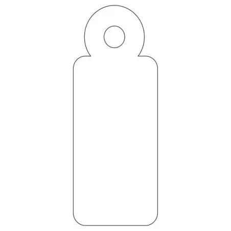 Apli Pack de 200 Etiquetas Colgantes con Hilo 13x34mm - Cartulina de 200 g/m² - Agujero Preperforado - Color Blanco | Ahorro Imp