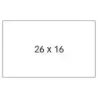 Apli Etiquetas Blancas para Maquinas Etiquetadoras de Precios de 2 Lineas - Tamaño 26 x 16mm - Adhesivo Removible - Pack con 6 R