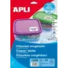 Apli Pack de 210 Etiquetas Especiales para Congelar 63.5x38.1mm - 10 Hojas por 21 Etiquetas - Adhesivo Removible - Cantos Romos