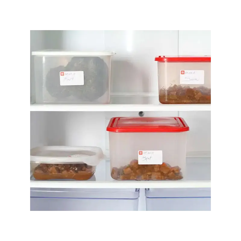 Apli Pack de 210 Etiquetas Especiales para Congelar 63.5x38.1mm - 10 Hojas por 21 Etiquetas - Adhesivo Removible - Cantos Romos